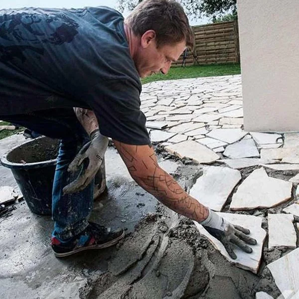 Cómo cortar piedra laja