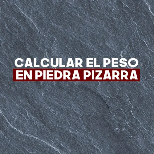 Cuánto pesa la piedra pizarra