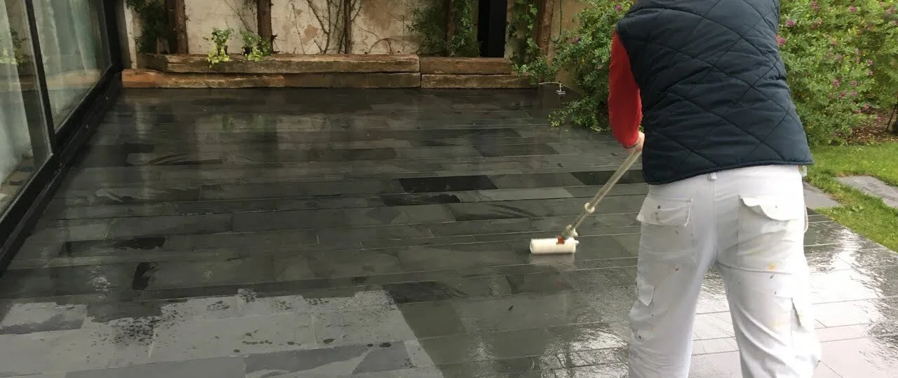 Abrillantador y Sellador de piedra pizarra